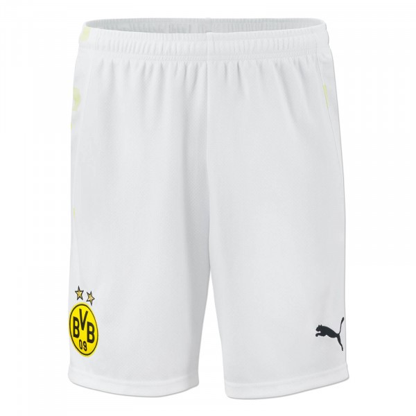 Pantalones Borussia Dortmund Replica Tercera Ropa 2020/21 Blanco